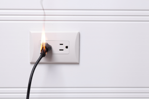 wall-outlet-electrical-fire
