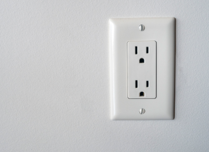 New electrical outlet at a house in Port St Lucie, Florida