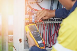 Electrical inspection at a house in Inverness, Florida