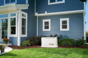 Generac whole home backup generator at a house in Ocala, Florida