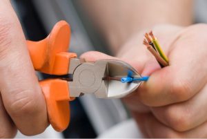 Electrical wiring repair at a house in Fort Pierce, Florida