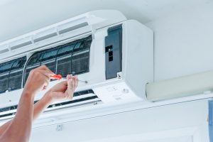 Air conditioning installation at a house in Belleview, Florida